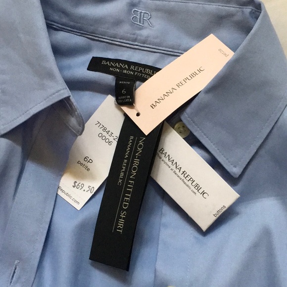 BANANA REPUBLIC Button Down Non-IronFittedShirt 6P - Picture 4 of 7